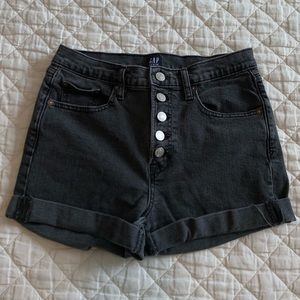 High Rise Denim Shorts